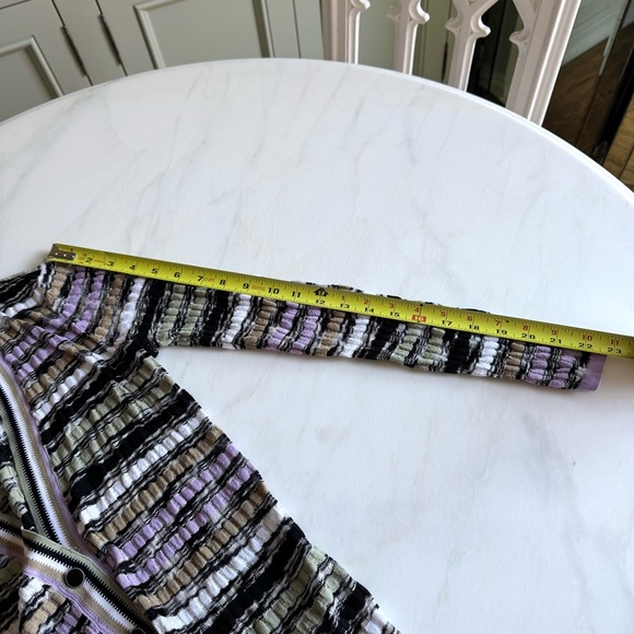 WHBM Multi-Stripe Cardigan Purple Sz XS - Picture 10 of 10